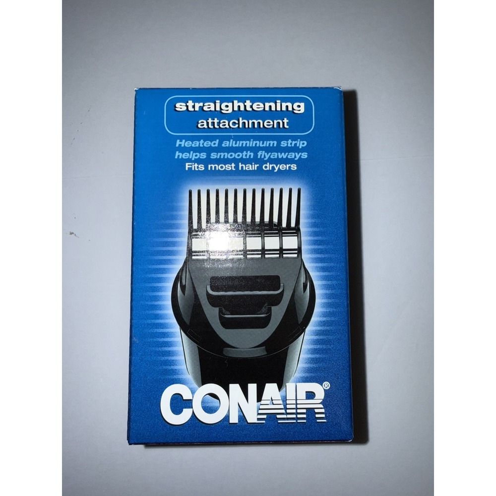 Conair Hair Dryer Straightening Attachment SP5 Black Universal Fit Aluminum NEW